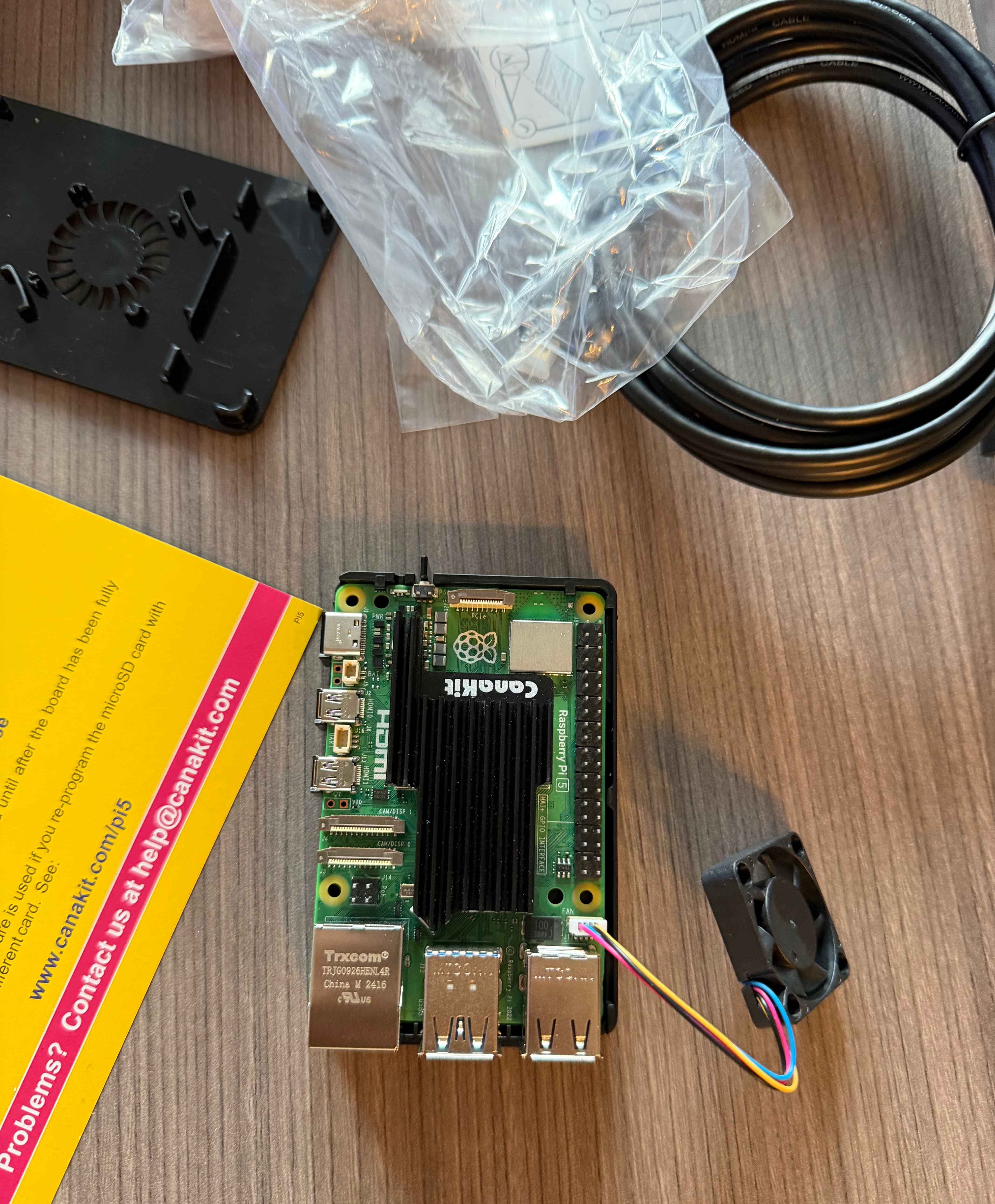 Heat sink and fan setup layout